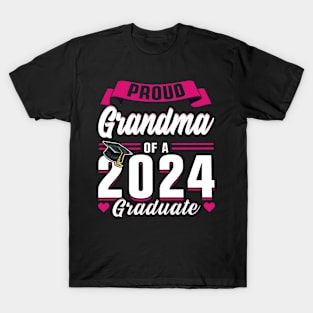 Proud Grandma Of A 2024 Graduate Senior Graduation T-Shirt